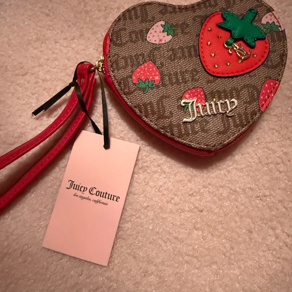 Juicy Couture Heart-Shaped Wristlet
